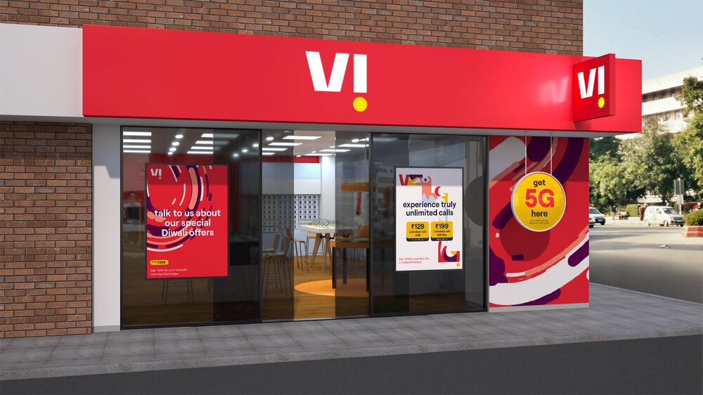 Store front signage and offer displays