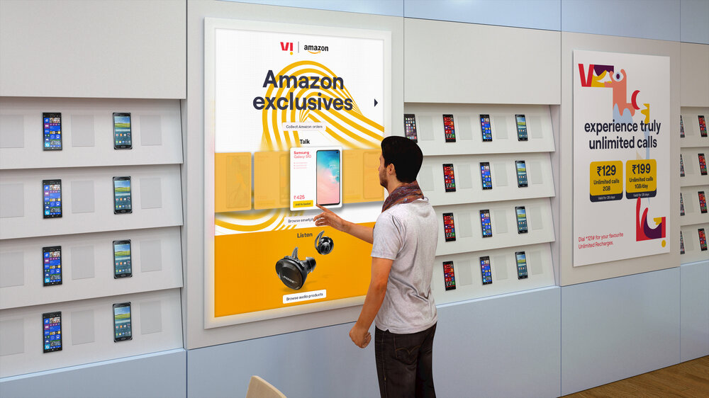 In-store shop-in-shop interactive partnership display