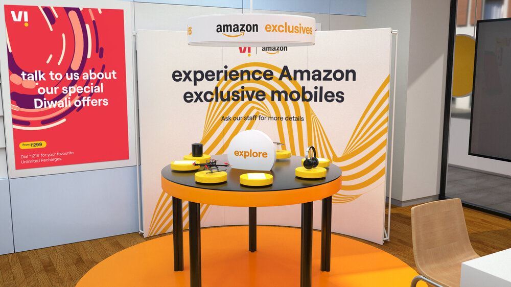In-store shop-in-shop partnership display
